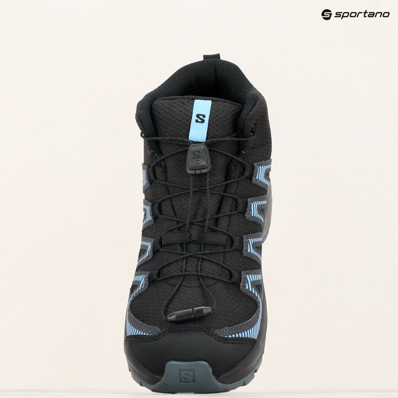 Buty trekkingowe dziecięce Salomon XA PRO V8 Mid WP black/neptune/alaskan blue 15