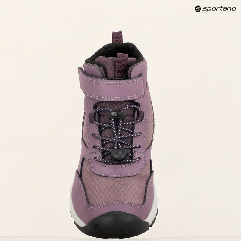 Buty turystyczne dziecięce KEEN Skua Mid WP black plum/plum perfect 16