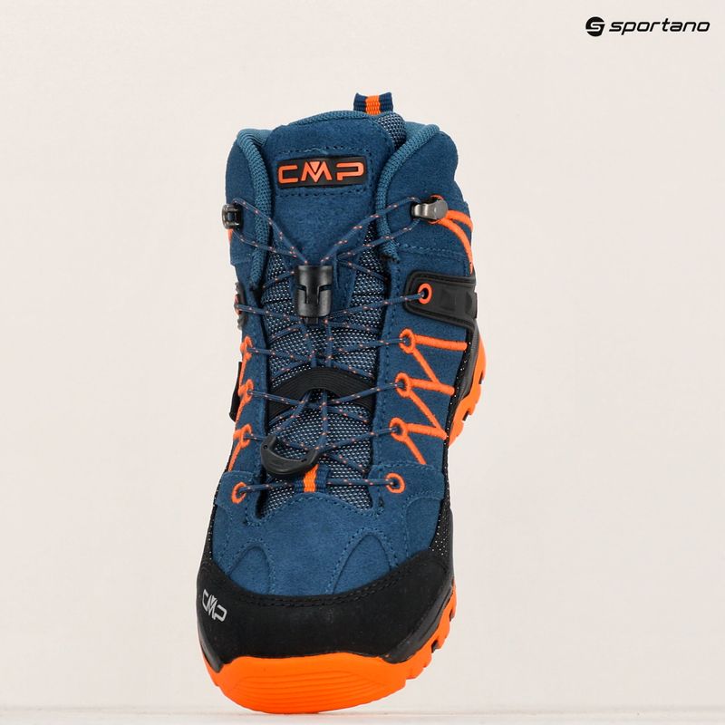 Buty trekkingowe dziecięce CMP Rigel Mid bluesteel/flame 16