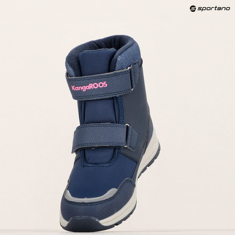 Śniegowce juniorskie KangaROOS K-PE Candela V RTX SL dk navy/daisy pink 17