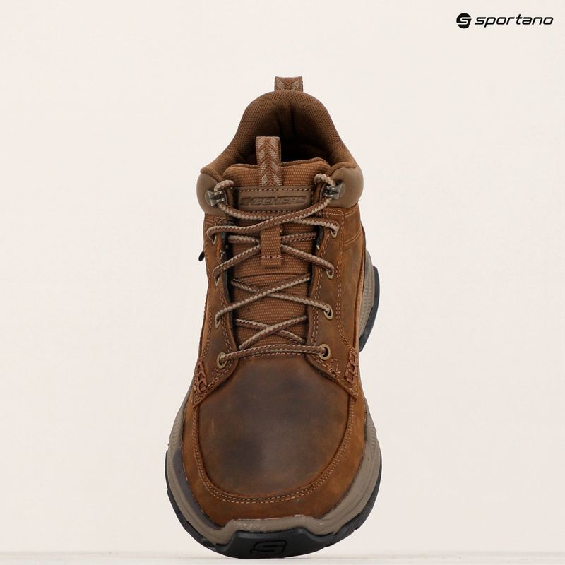 Buty męskie SKECHERS Respected Boswell dark brown 14