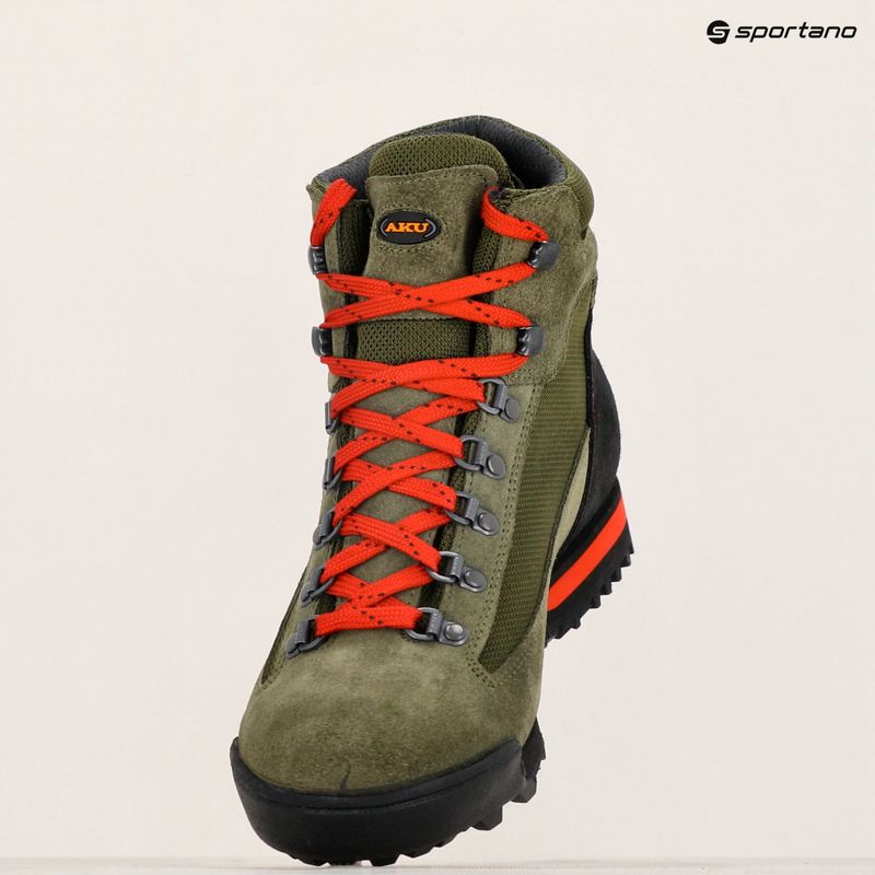 Buty trekkingowe męskie AKU Slope Micro GTX military green/red 9