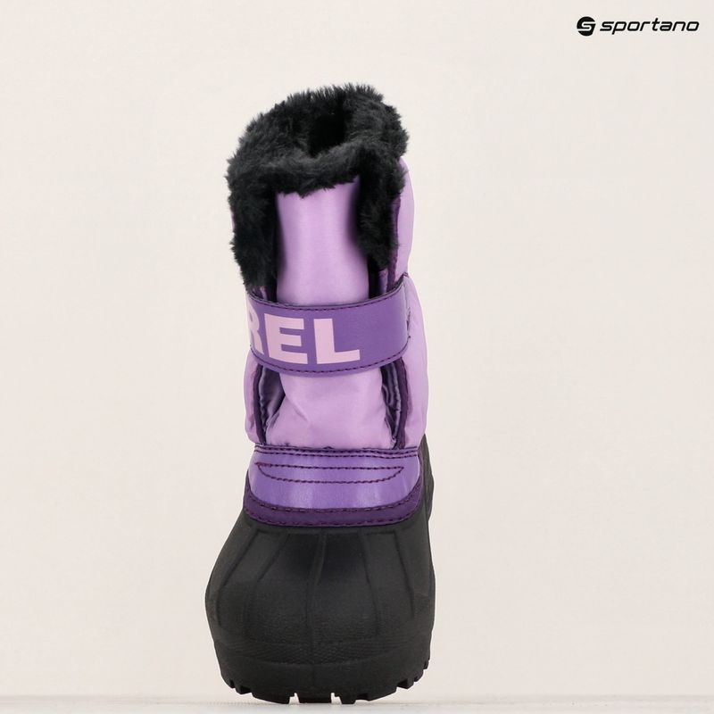 Śniegowce dziecięce Sorel Childrens Snow Commander gumdrop/purple violet 16