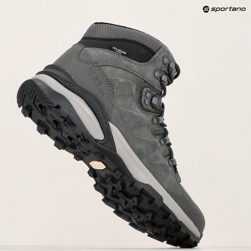 Buty trekkingowe męskie Jack Wolfskin Refugio Texapore Mid slate 9