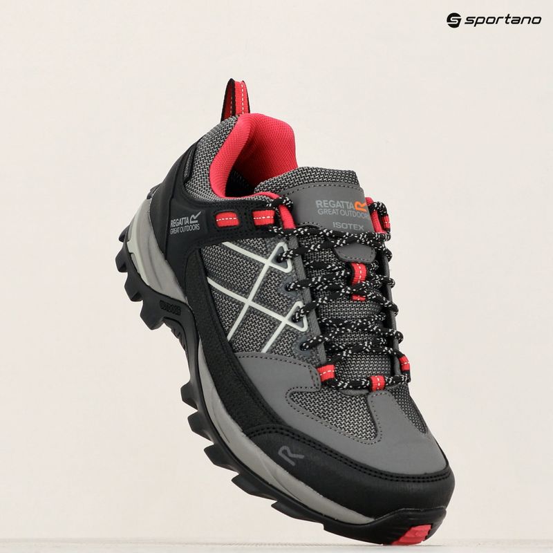 Buty trekkingowe damskie REGATTA Samaris III Low dark steel/pink potion 17