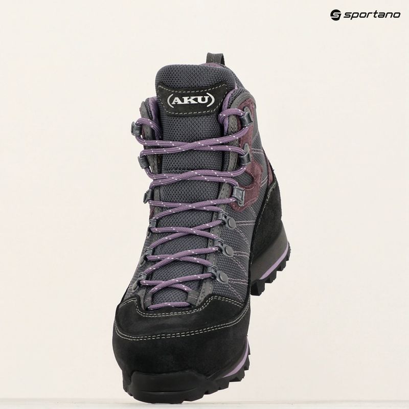 Buty trekkingowe damskie AKU Trekker Lite III Wide GTX anthracite/violet 12