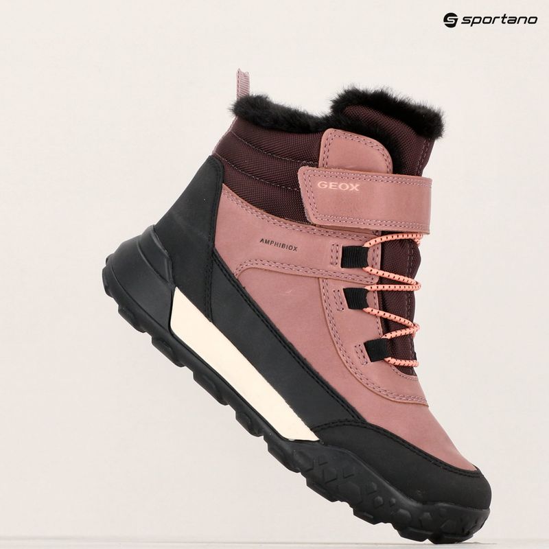 Śniegowce juniorskie Geox Trekkyup ABX dark pink 17
