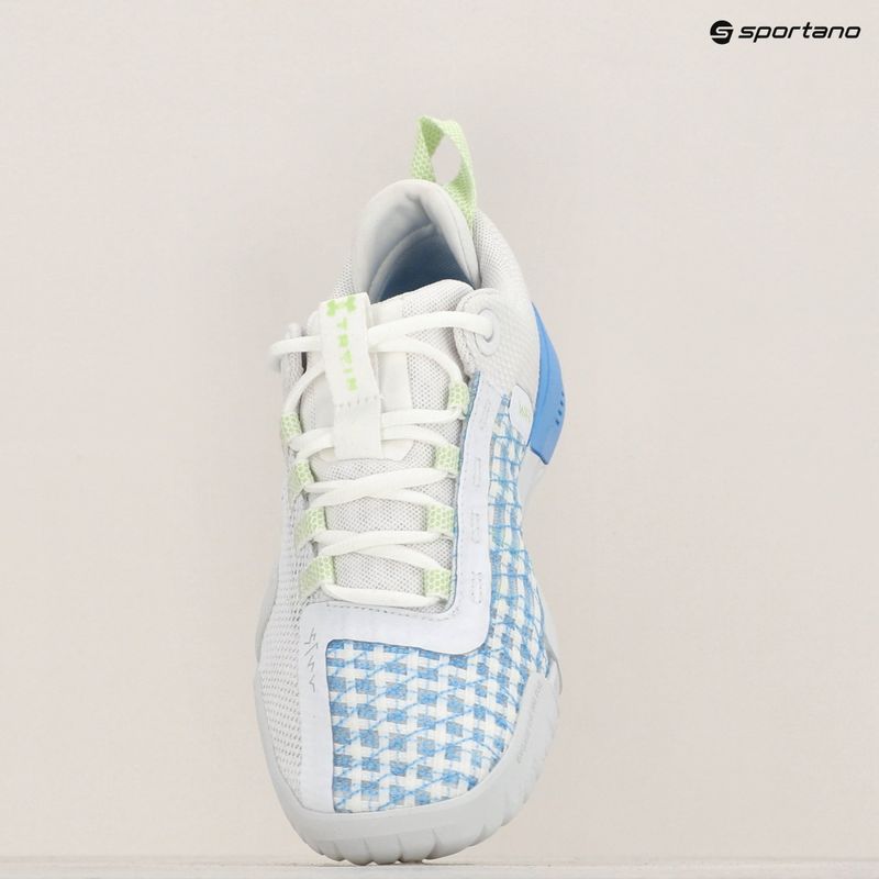 Buty treningowe damskie Under Armour TriBase Reign 6 white/horizon blue/morph green 15