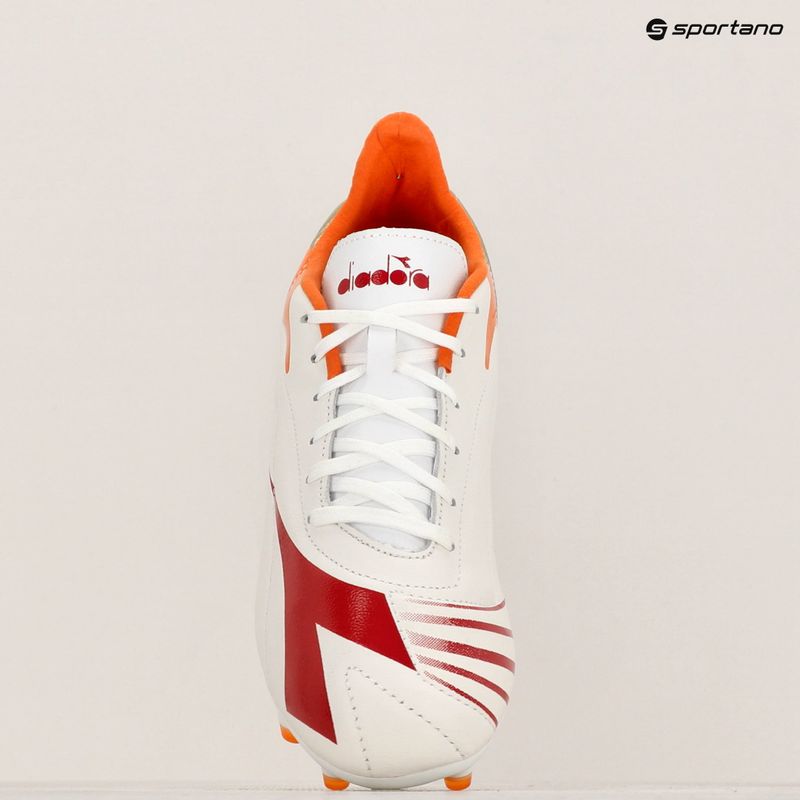 Buty piłkarskie męskie Diadora Maximus LT SLP12 white/chili pepper/russet orange 15