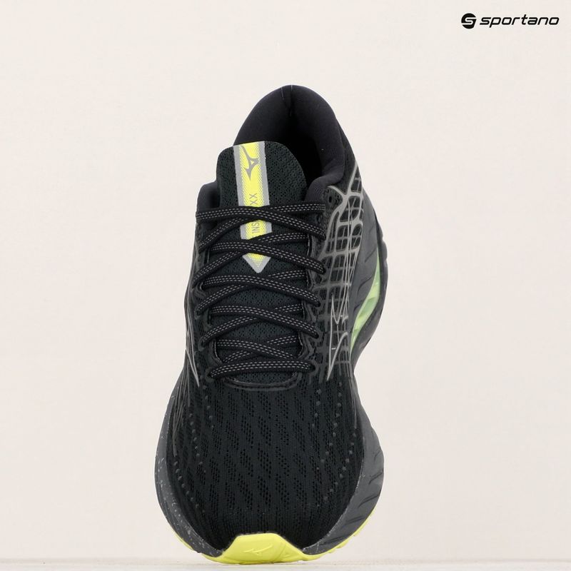 Buty do biegania męskie Mizuno Wave Inspire 20 black/silver/sunny lime 9