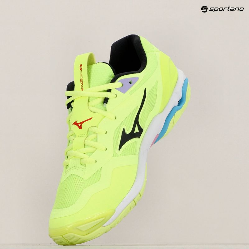 Buty do piłki ręcznej męskie Mizuno Wave Stealth 6 neo lime/black/splish splash 12