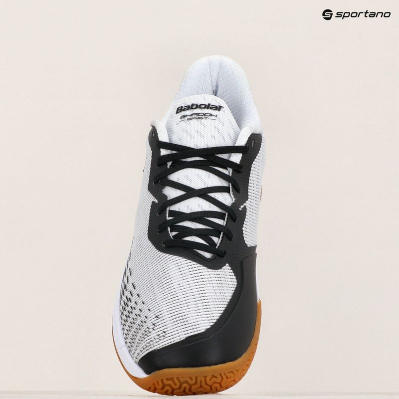 Buty do badmintona męskie Babolat Shadow Spirit 2 white/ black 15