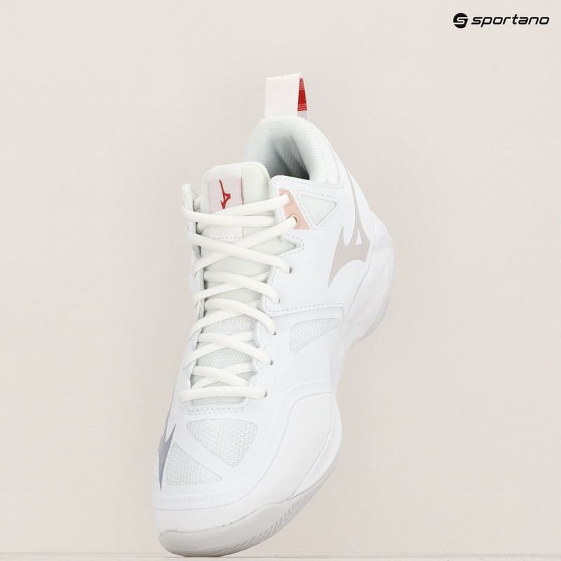Buty do siatkówki damskie Mizuno Wave Dimension Mid white/aleutian/cloud pink 12