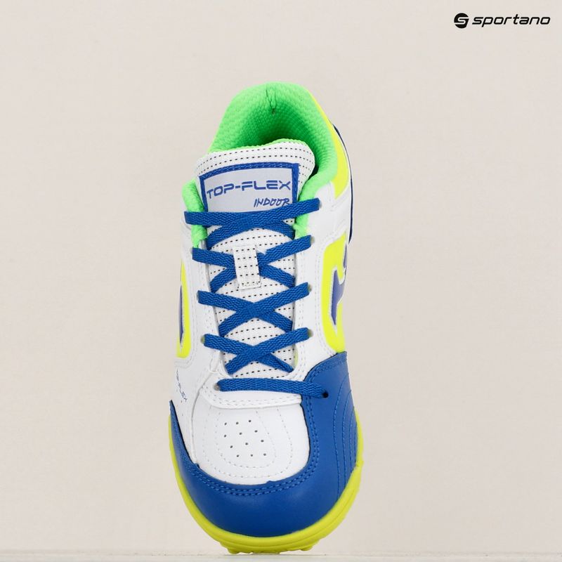 Buty piłkarskie dziecięce Joma Top Flex TF white/royal blue 11