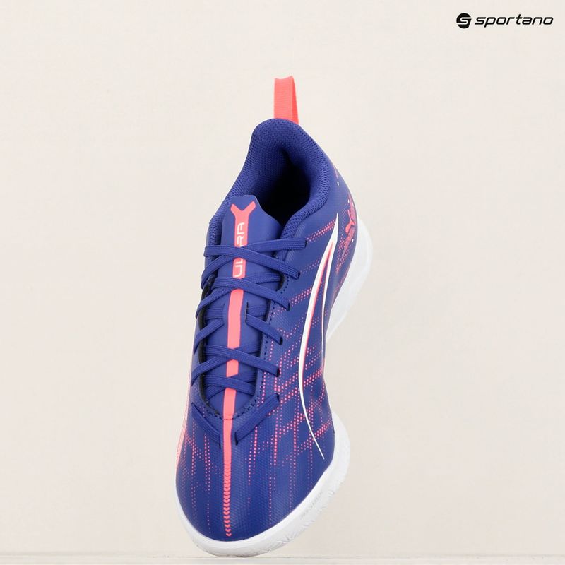 Buty piłkarskie dziecięce PUMA Ultra 5 Play IT Jr lapis lazuli/puma white/sunset gloe 8