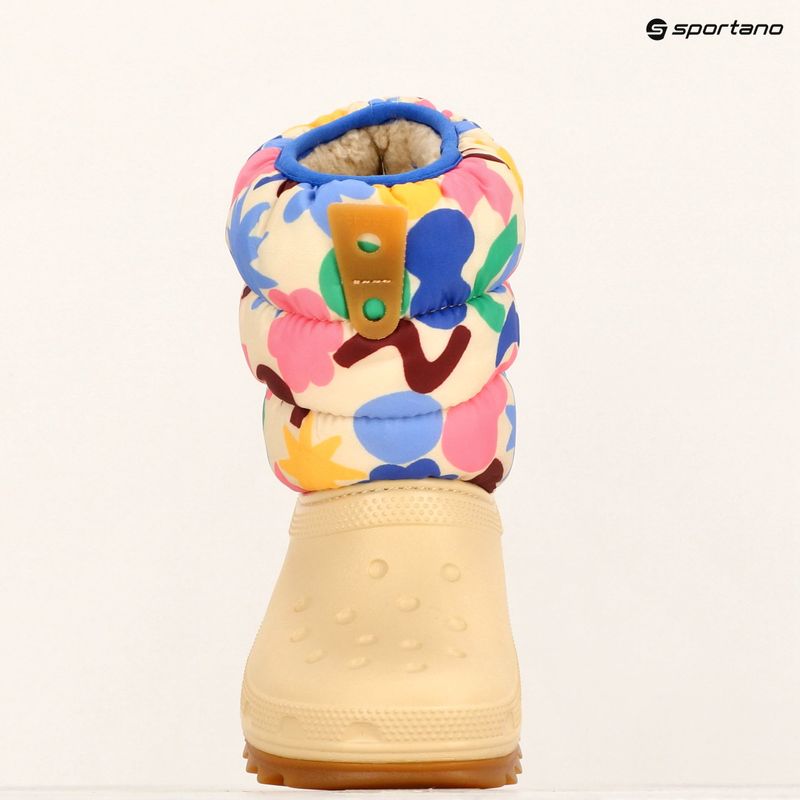 Śniegowce Crocs Classic Neo Puff Geo Shapes Boot Toddler shitake/multi 9