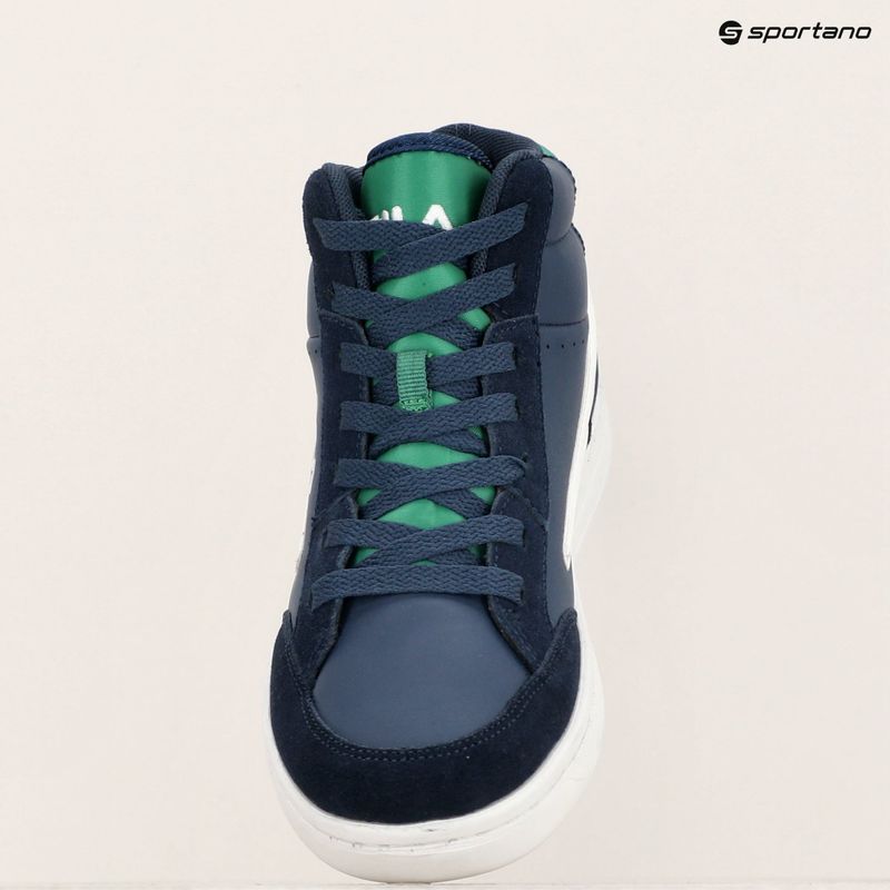 Buty dziecięce FILA Crew Mid fila navy/verdant green 15