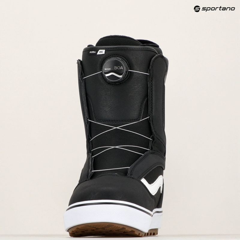 Buty snowboardowe męskie Vans Aura OG black/white 10