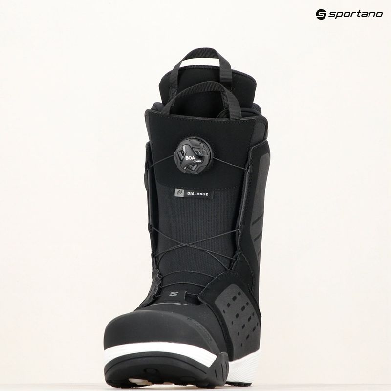 Buty snowboardowe męskie Salomon Dialogue Dual Boa 2024 black/black/white 7