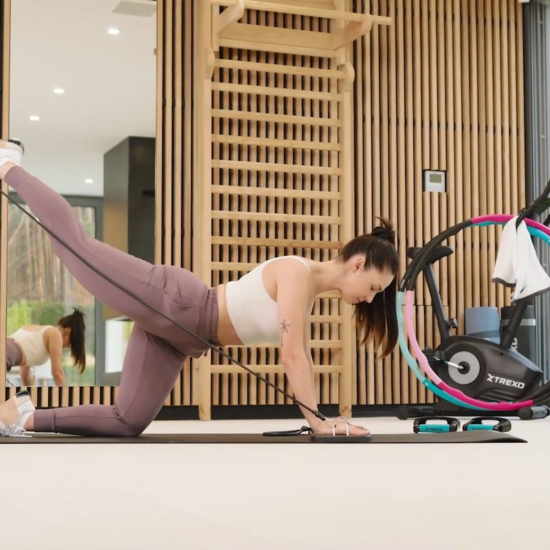 Platforma wielofunkcyjna z uchwytami i ekspanderem XTREXO składana TXO-B4Z045-BK czarny 20