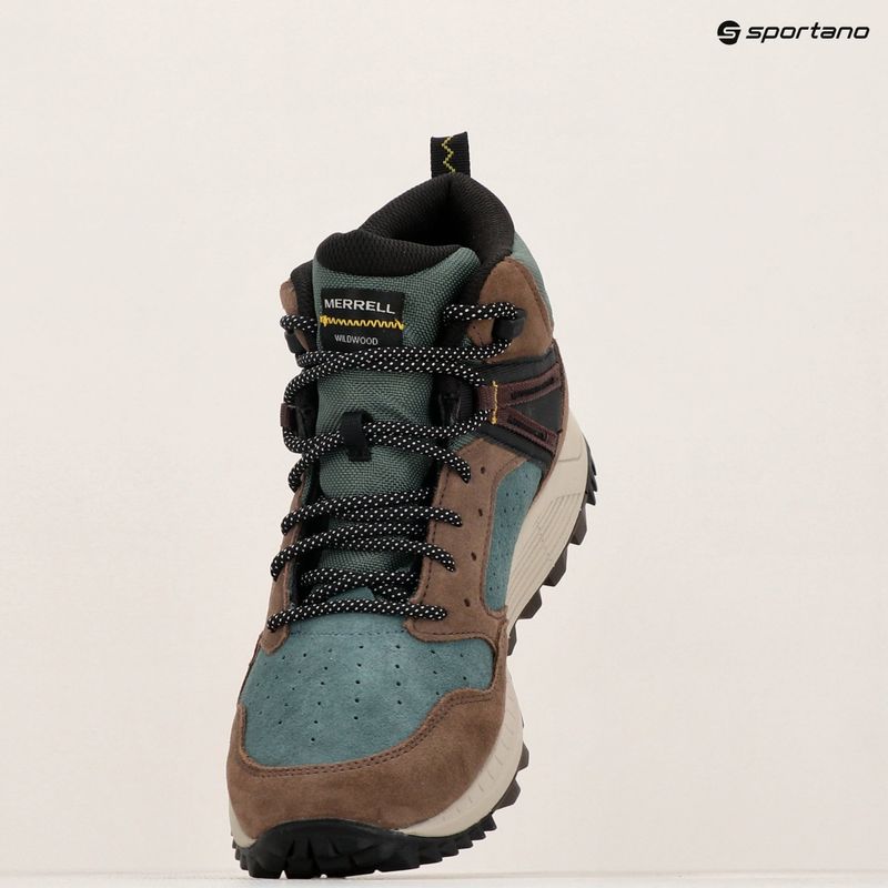 Buty turystyczne męskie Merrell Wildwood Mid Ltr Wp forest 9