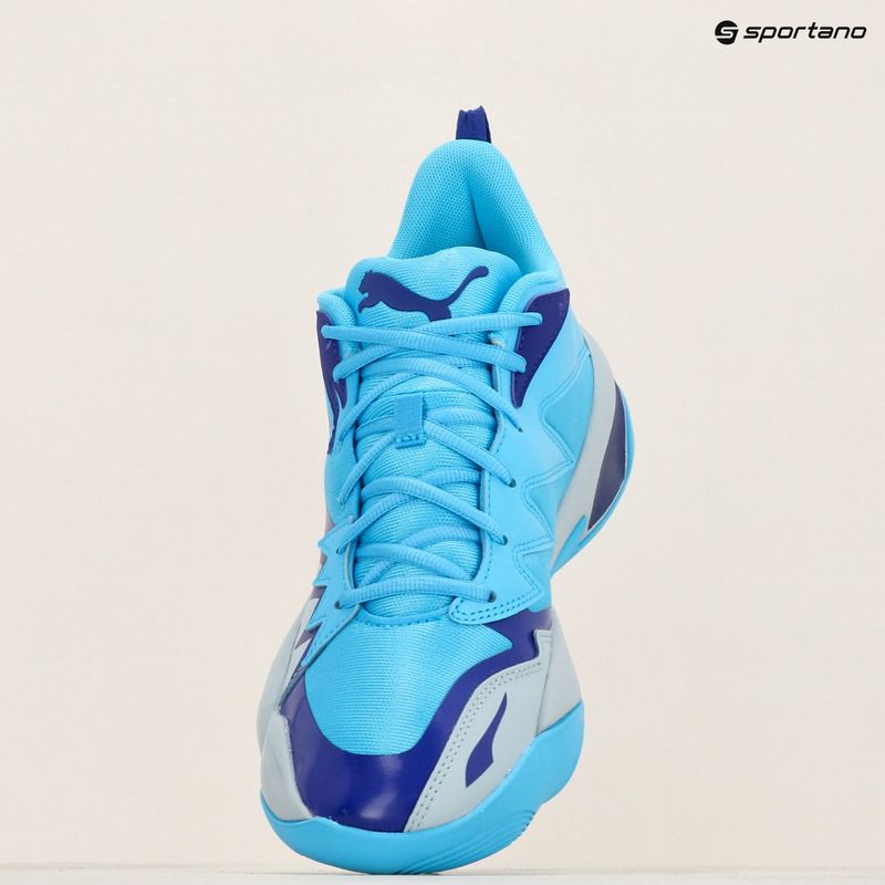 Buty do koszykówki PUMA Genetics purple glimmer/bright aqua/strong gray/white 9