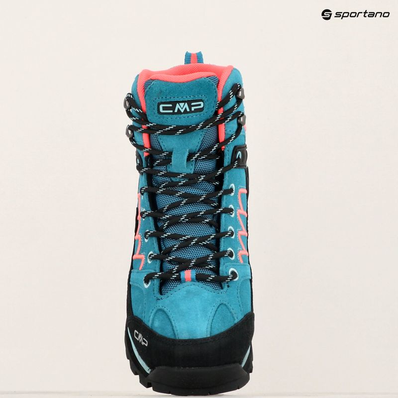 Buty trekkingowe damskie CMP Moon Mid WP teal/red fluo 9