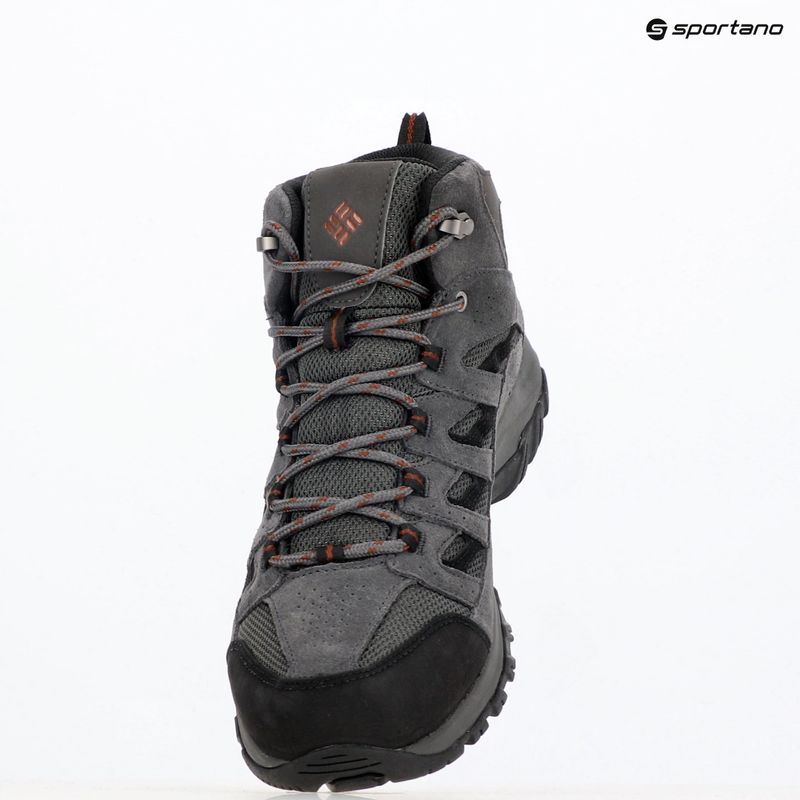 Buty trekkingowe męskie Columbia Crestwood Mid Wp V2 dark grey/ deep rust 9