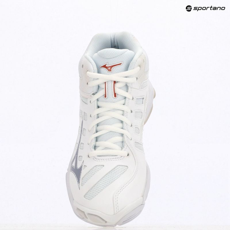 Buty do siatkówki damskie Mizuno Wave Voltage 2 Mid white/aleutian/cloud pink 9