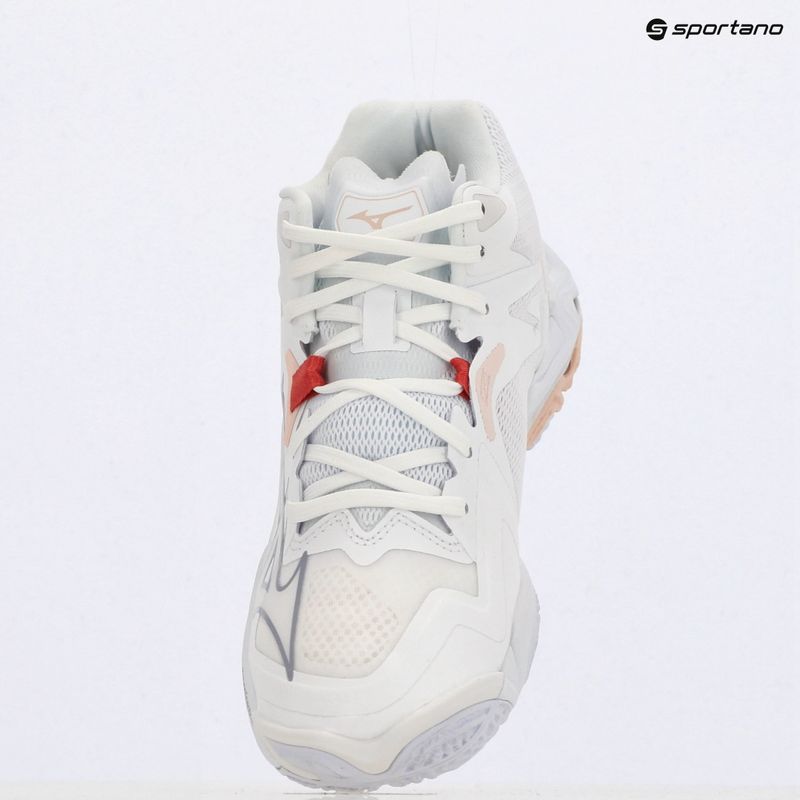 Buty do siatkówki damskie Mizuno Wave Lightning Z8 Mid white/aleutian/cloud pink 12