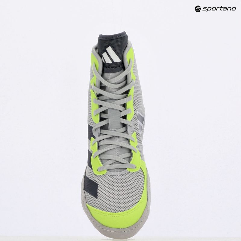 Buty zapaśnicze męskie Adizero team light grey/ team onix/ team sollar yellow 2 9