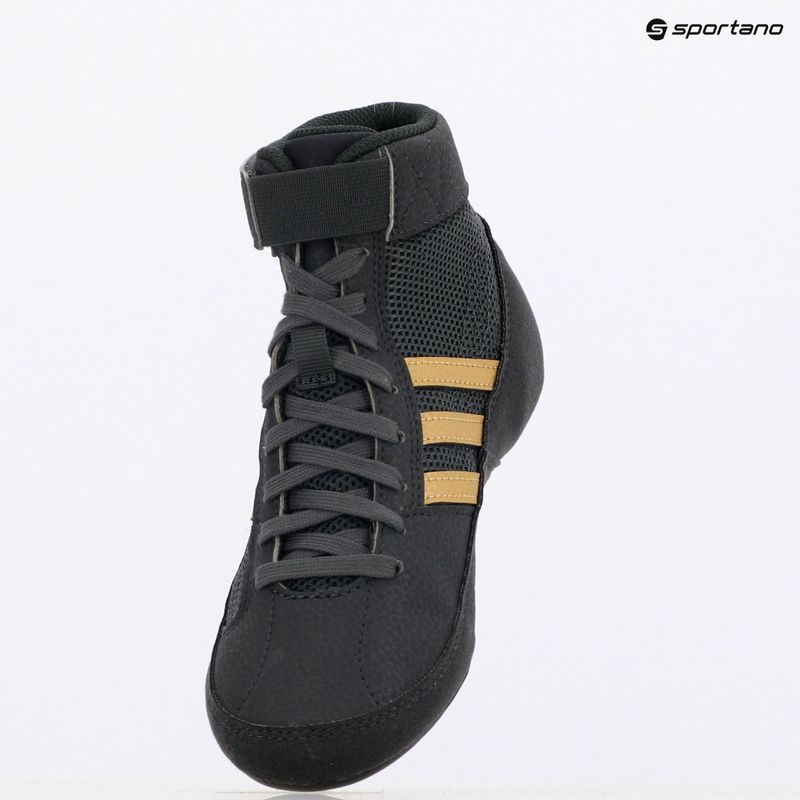 Buty zapaśnicze dziecięce adidas Havoc greay six/ matte gold/ core black 9