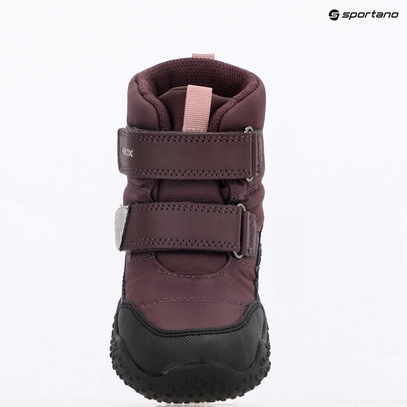 Śniegowce dziecięce Geox Baltic ABX dark burgundy/black 16