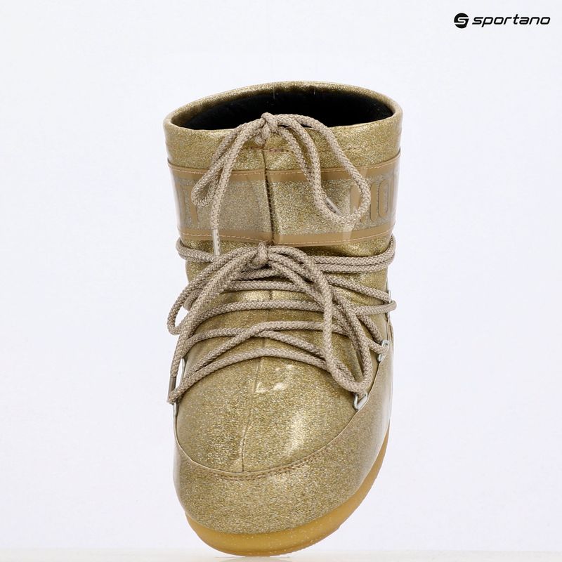 Śniegowce damskie Moon Boot Icon Low Glitter gold 9
