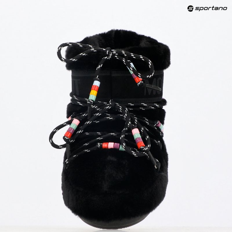 Śniegowce damskie Moon Boot Icon Low Faux Fur Beads black 9