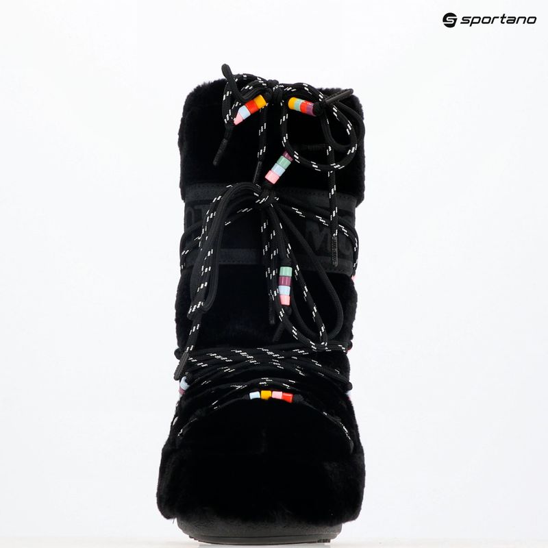 Śniegowce Moon Boot Icon Faux Fur Beads black 9