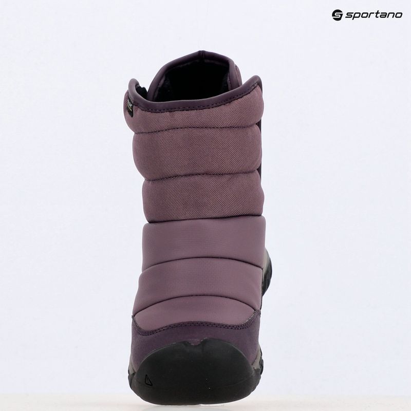 Śniegowce dziecięce KEEN Puffrider WP black plum/daiquiri green 15