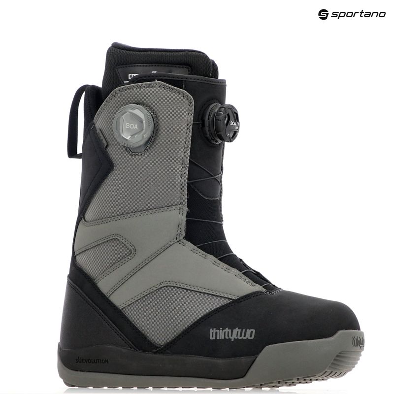 Buty snowboardowe męskie ThirtyTwo Stw Double Boa '24 black/charcoal 7