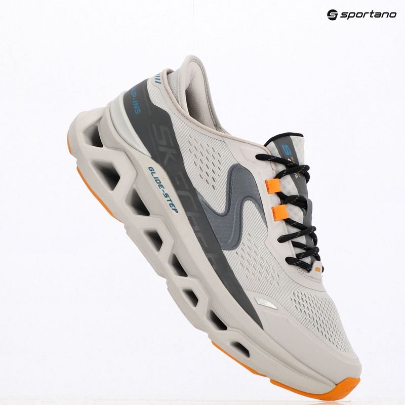 Buty męskie SKECHERS Glide Step Altus gray/orange 9