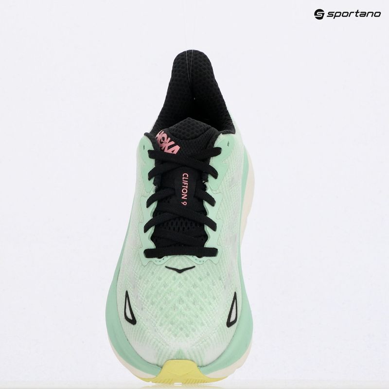 Buty do biegania damskie HOKA Clifton 9 mint fluorite/snow melt 9