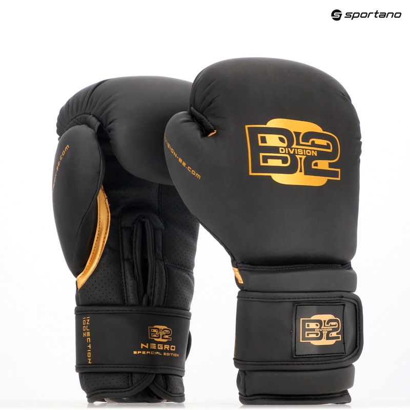 Rękawice bokserskie DIVISION B-2 Pro Carbon black/gold 7