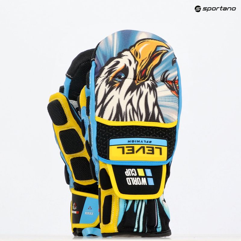Rękawice narciarskie Level Worldcup CF Mitt yellow/blue 8