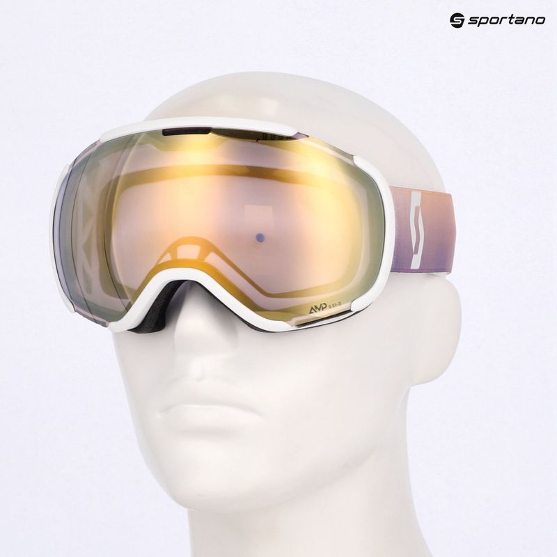 Gogle narciarskie SCOTT Faze II LS white/soft pink/light sensitive bronze chrome 7