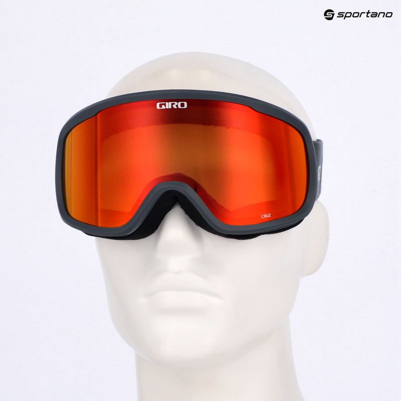 Gogle narciarskie Giro Cruz dark shark light thirds/amber scarlet 6