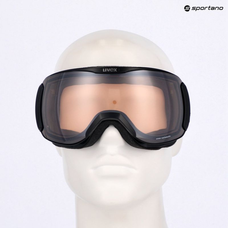 Gogle narciarskie UVEX Downhill 2100 V black shiny/mirror silver clear 7