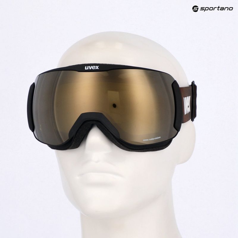 Gogle narciarskie UVEX Downhill 2100 CV black matt/mirror cooper green 7