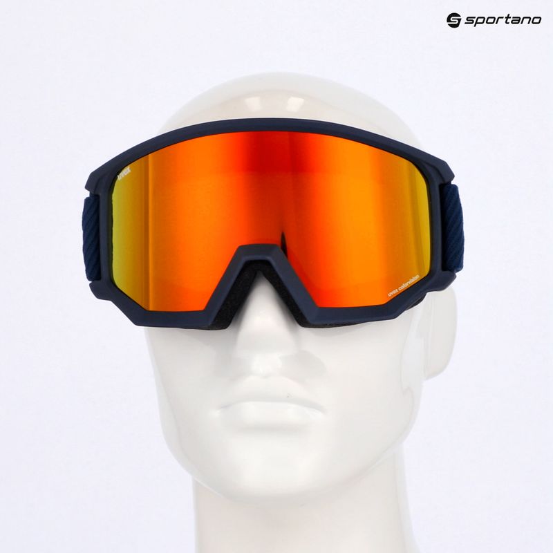 Gogle narciarskie UVEX Athletic CV navy matt/mirror orange green 6