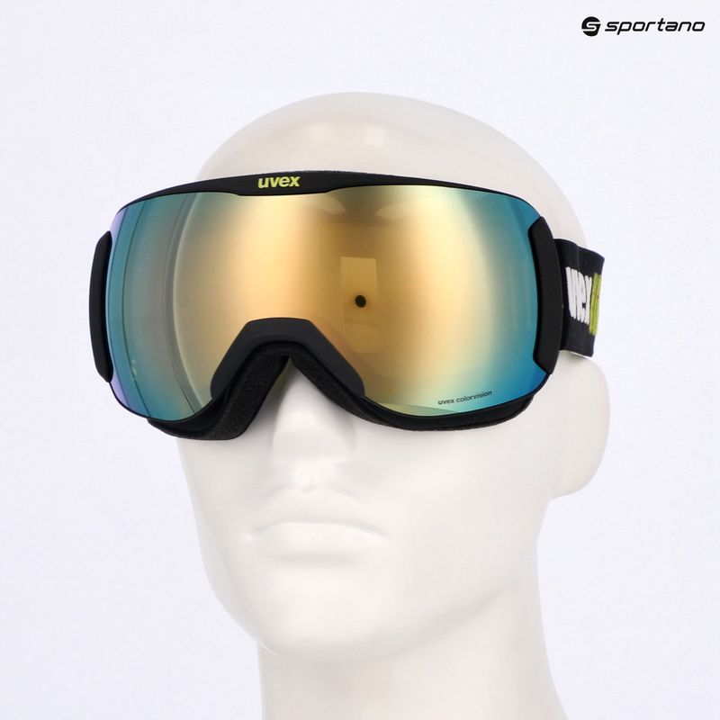 Gogle narciarskie UVEX Downhill 2100 CV Race black matt/mirror gold clear 7