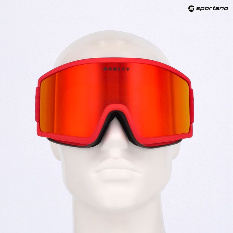 Gogle narciarskie Oakley Target Line M redline/fire iridium 10