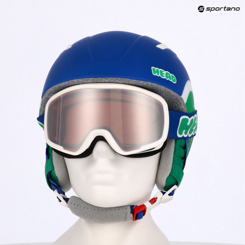 Kask narciarski dziecięcy HEAD Mojo Set + Gogle Jr blue/green/silver red 8